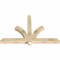 Ekena Millwork Redmond Rough Sawn Timber Gable Bracket, Douglas Fir, 60"W x 40"H x 4"D x 4"F, 16/12 Pitch GBW060X40X0404RED00RDF - alternate 4